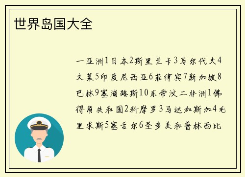 世界岛国大全